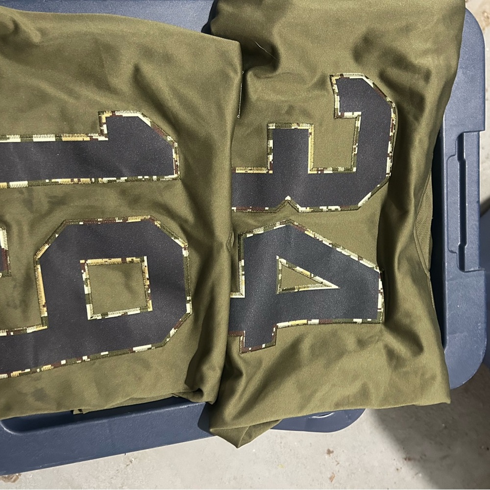 Olive Green Numbered Fabric